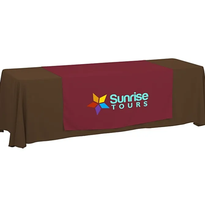 Serged 8-foot Closed-Back Table Throw and Runner Kit