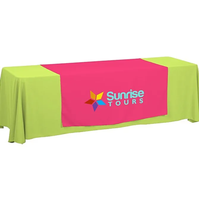 Serged 8-foot Closed-Back Table Throw and Runner Kit