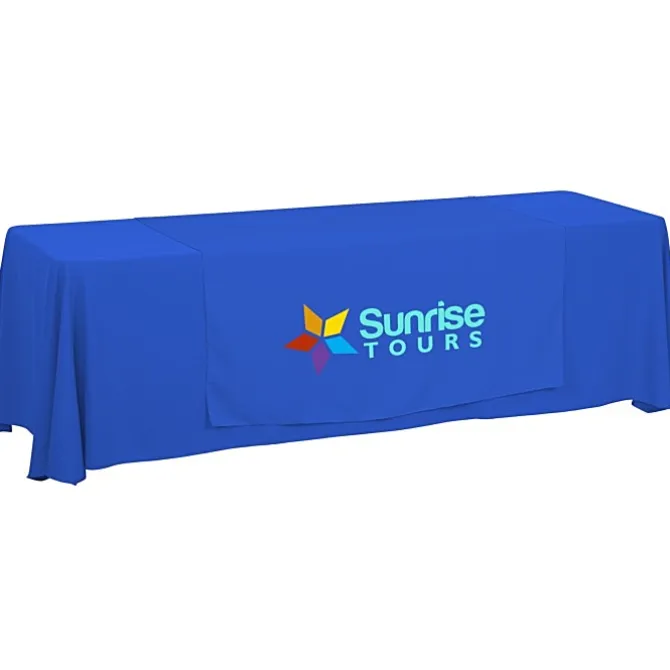 Serged 8-foot Closed-Back Table Throw and Runner Kit