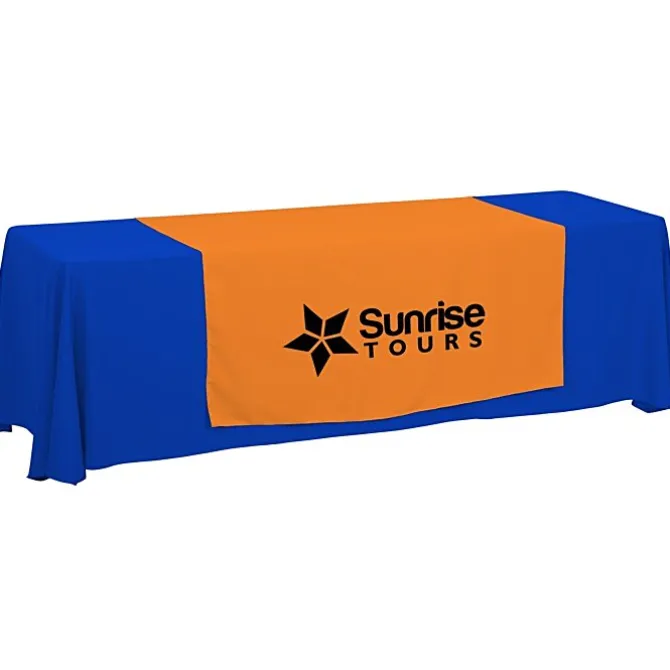 Serged 8-foot Closed-Back Table Throw and Runner Kit