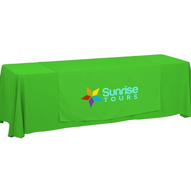 Serged 8-foot Closed-Back Table Throw and Runner Kit