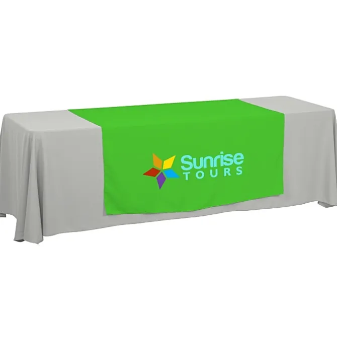 Serged 8-foot Closed-Back Table Throw and Runner Kit