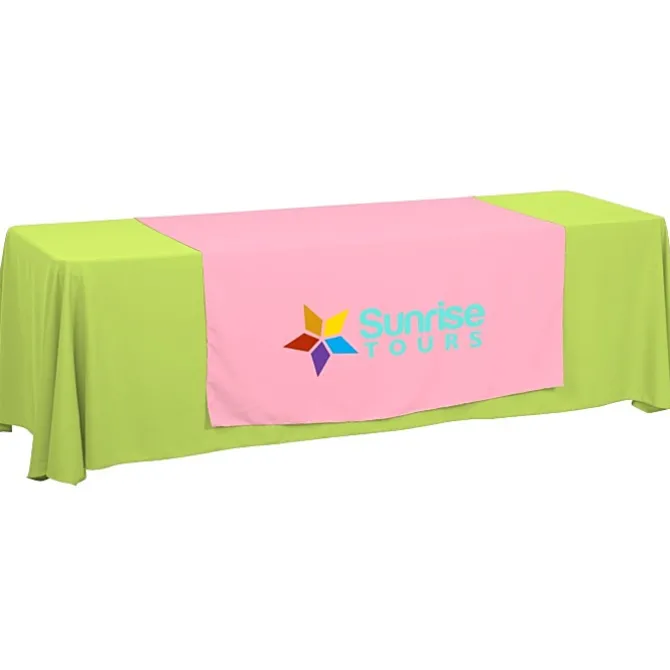 Serged 8-foot Closed-Back Table Throw and Runner Kit