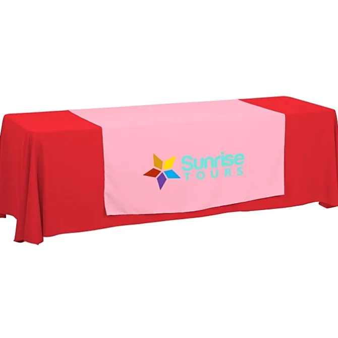 Serged 8-foot Closed-Back Table Throw and Runner Kit