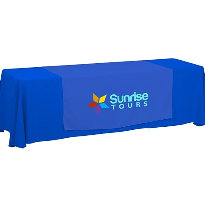 Serged 8-foot Closed-Back Table Throw and Runner Kit