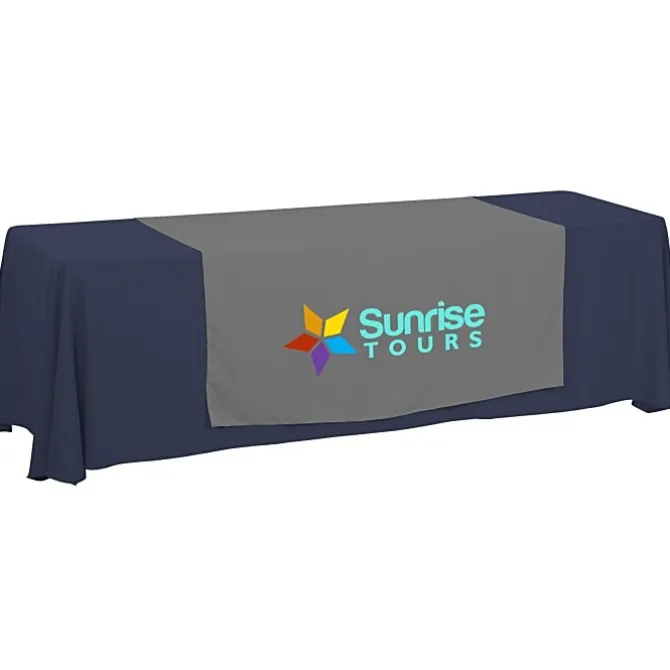 Serged 8-foot Closed-Back Table Throw and Runner Kit