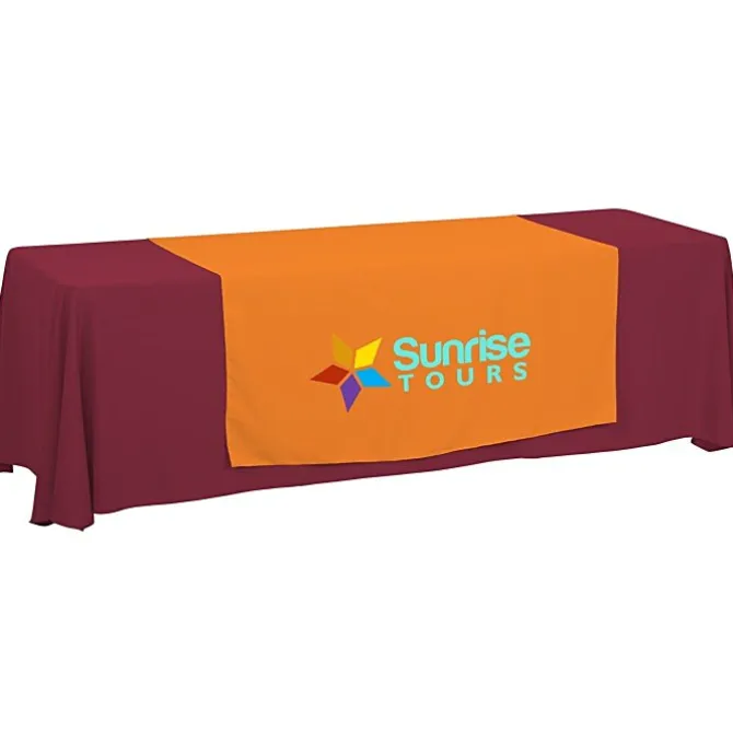 Serged 8-foot Closed-Back Table Throw and Runner Kit