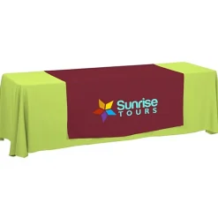 Serged 8-foot Closed-Back Table Throw and Runner Kit