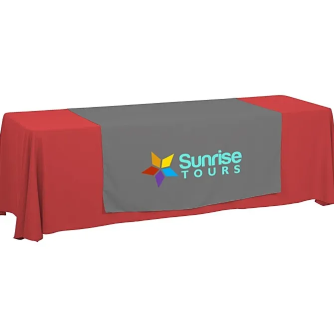 Serged 8-foot Closed-Back Table Throw and Runner Kit