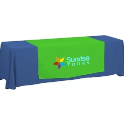 Serged 8-foot Closed-Back Table Throw and Runner Kit