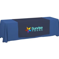Serged 8-foot Closed-Back Table Throw and Runner Kit