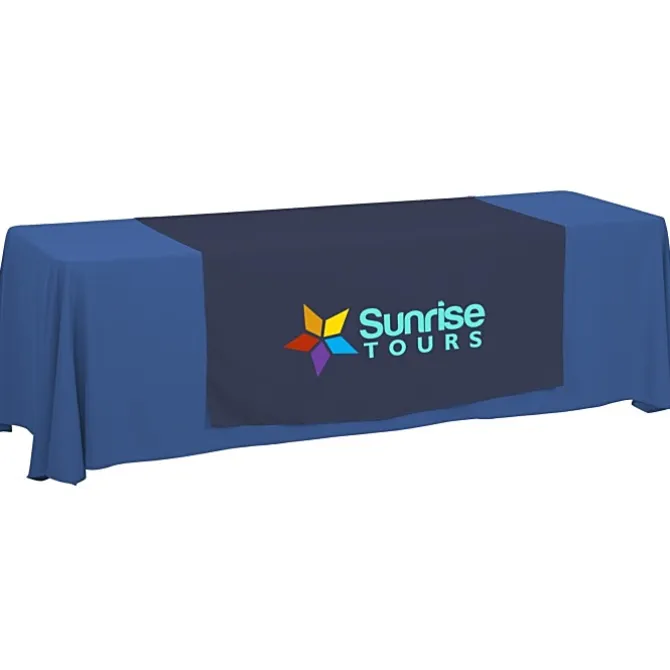 Serged 8-foot Closed-Back Table Throw and Runner Kit