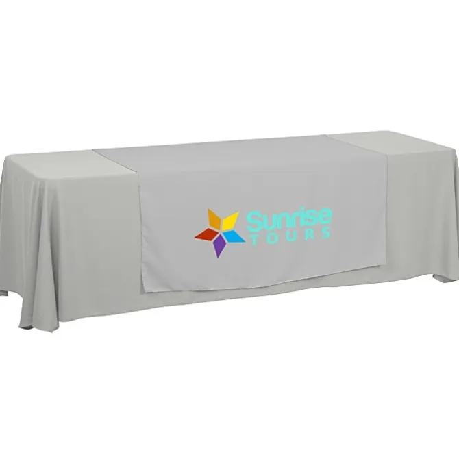 Serged 8-foot Closed-Back Table Throw and Runner Kit