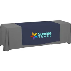 Serged 8-foot Closed-Back Table Throw and Runner Kit