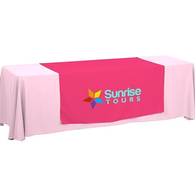 Serged 8-foot Closed-Back Table Throw and Runner Kit