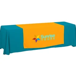 Serged 8-foot Closed-Back Table Throw and Runner Kit