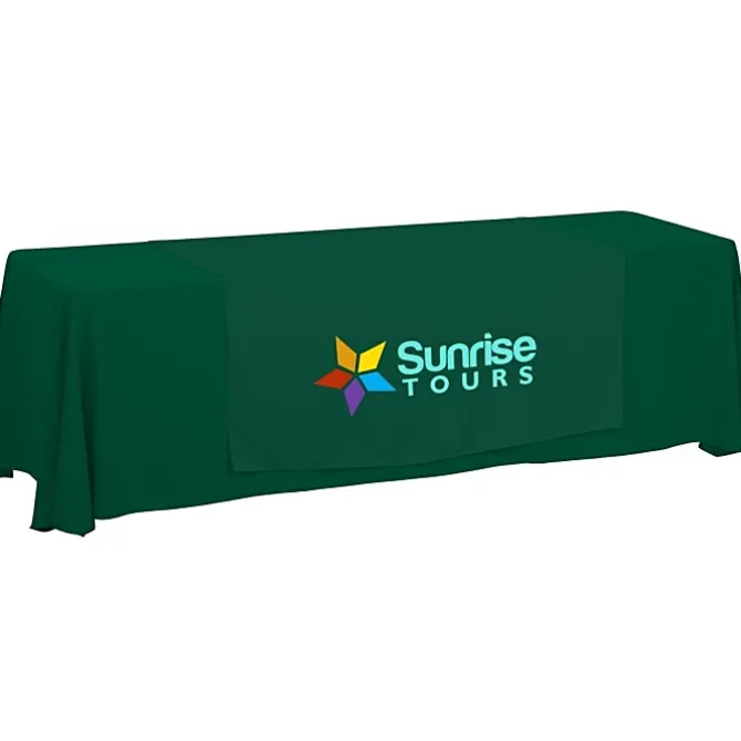 Serged 8-foot Closed-Back Table Throw and Runner Kit