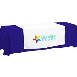 Serged 8-foot Closed-Back Table Throw and Runner Kit