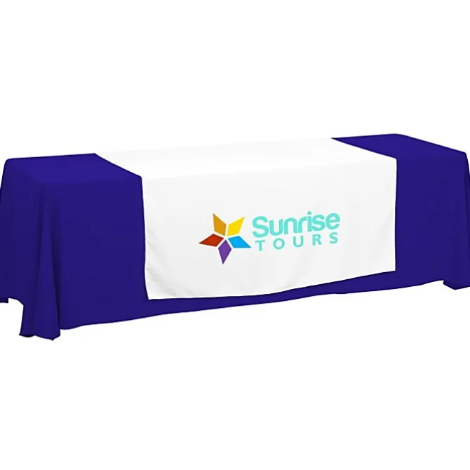 Serged 8-foot Closed-Back Table Throw and Runner Kit