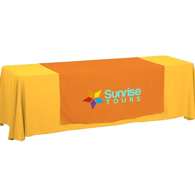 Serged 8-foot Closed-Back Table Throw and Runner Kit