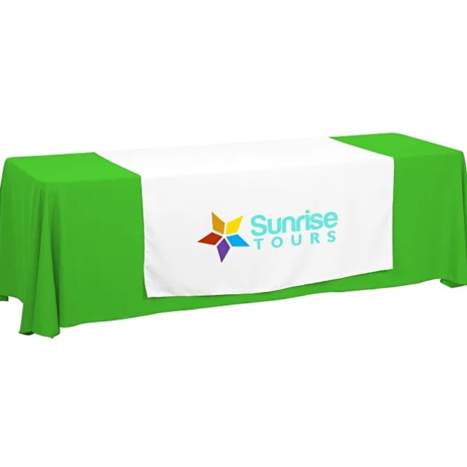 Serged 8-foot Closed-Back Table Throw and Runner Kit