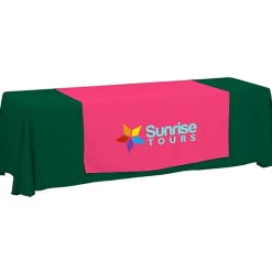 Serged 8-foot Closed-Back Table Throw and Runner Kit