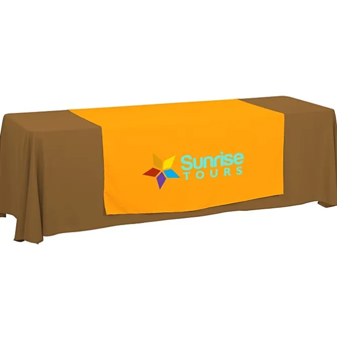 Serged 8-foot Closed-Back Table Throw and Runner Kit