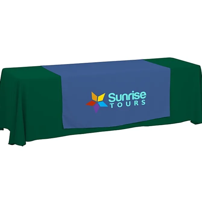 Serged 8-foot Closed-Back Table Throw and Runner Kit