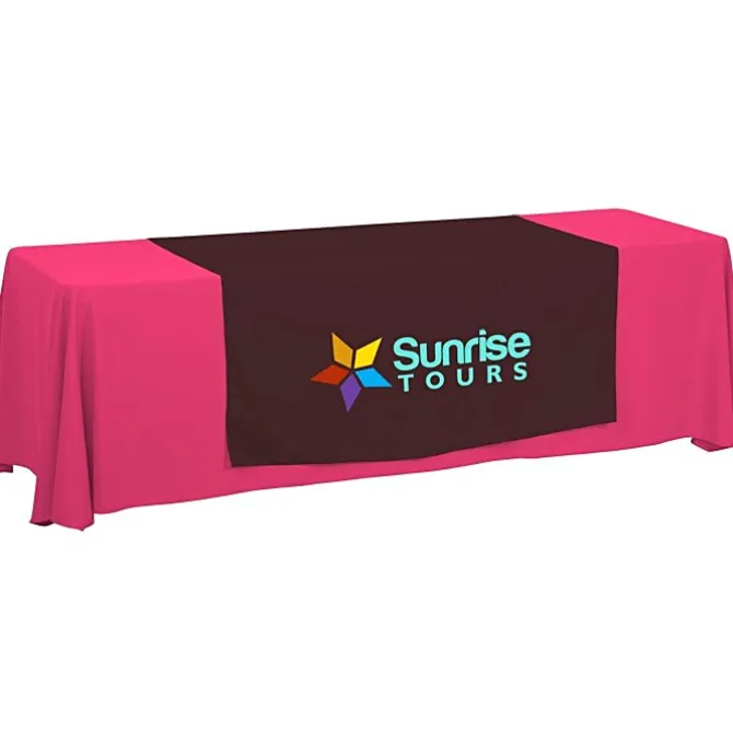 Serged 8-foot Closed-Back Table Throw and Runner Kit