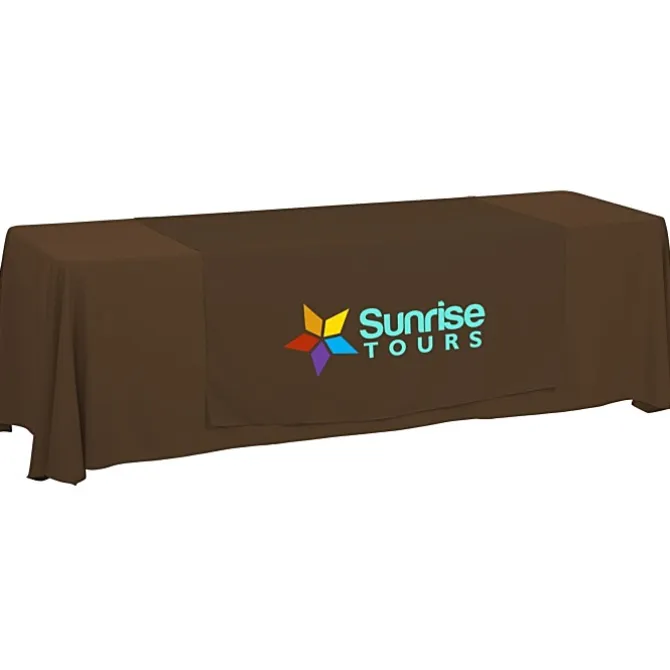 Serged 8-foot Closed-Back Table Throw and Runner Kit