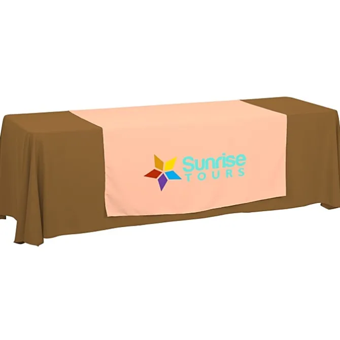 Serged 8-foot Closed-Back Table Throw and Runner Kit