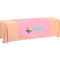 Serged 8-foot Closed-Back Table Throw and Runner Kit