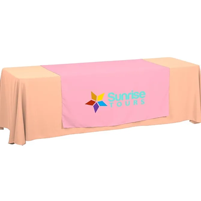 Serged 8-foot Closed-Back Table Throw and Runner Kit