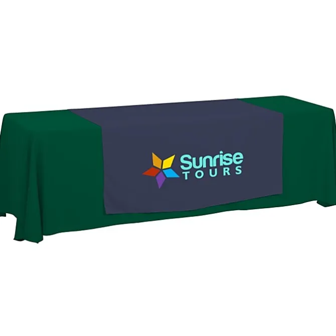 Serged 8-foot Closed-Back Table Throw and Runner Kit