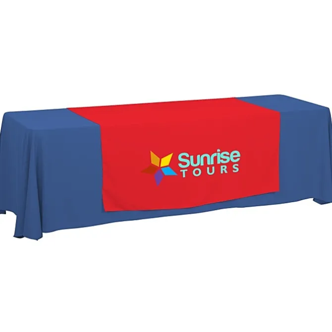 Serged 8-foot Closed-Back Table Throw and Runner Kit