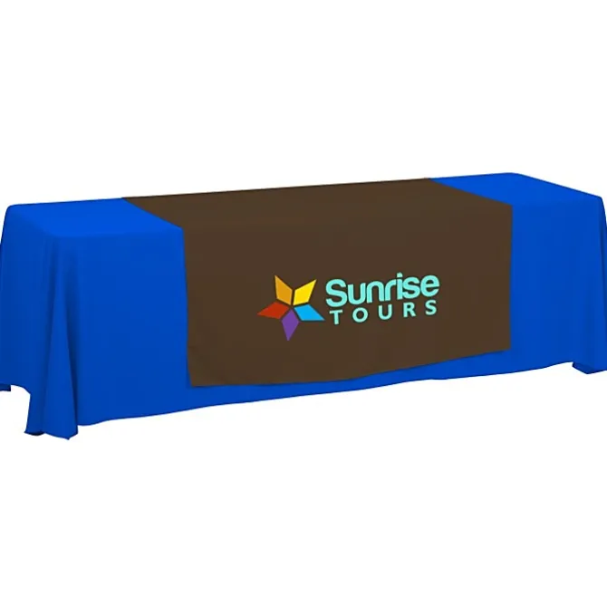 Serged 8-foot Closed-Back Table Throw and Runner Kit