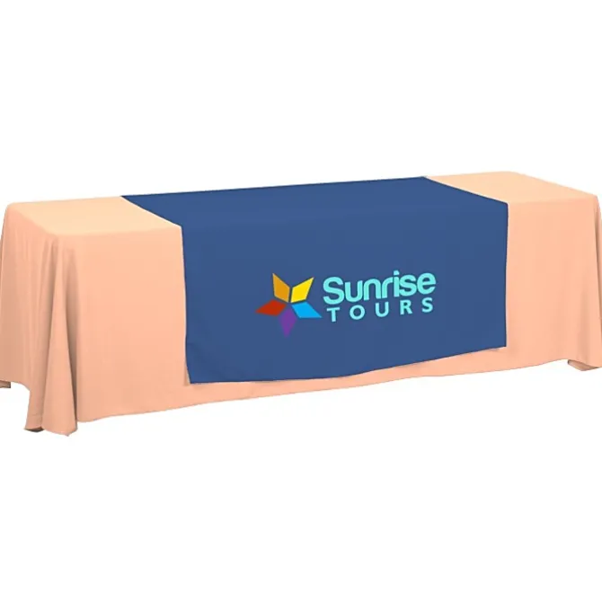 Serged 8-foot Closed-Back Table Throw and Runner Kit