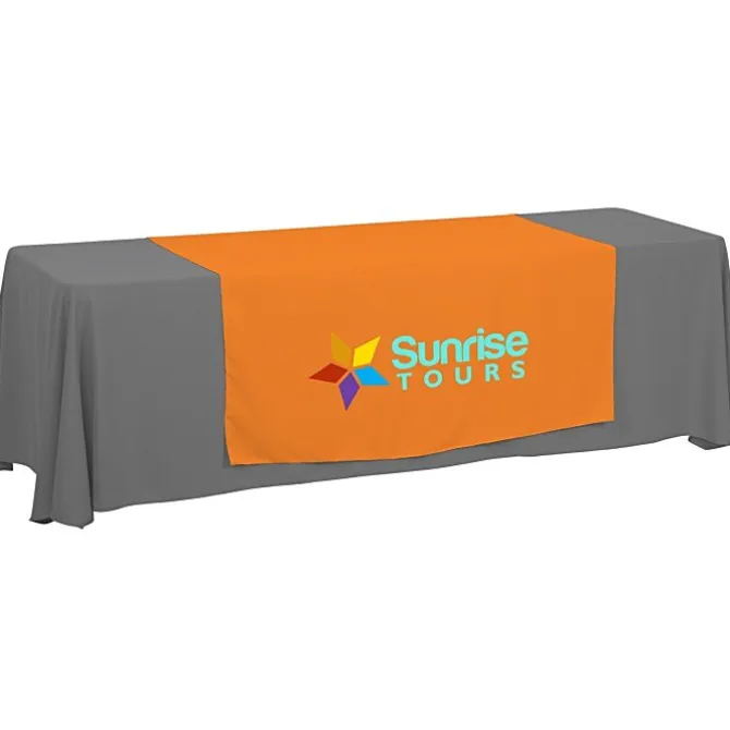 Serged 8-foot Closed-Back Table Throw and Runner Kit