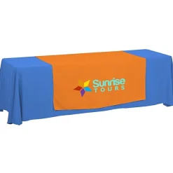 Serged 8-foot Closed-Back Table Throw and Runner Kit