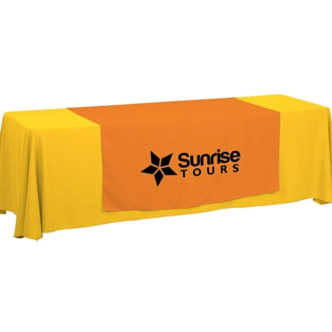 Serged 8-foot Closed-Back Table Throw and Runner Kit