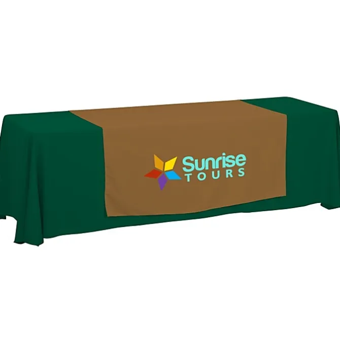 Serged 8-foot Closed-Back Table Throw and Runner Kit