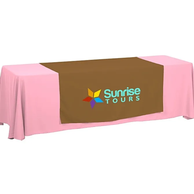 Serged 8-foot Closed-Back Table Throw and Runner Kit