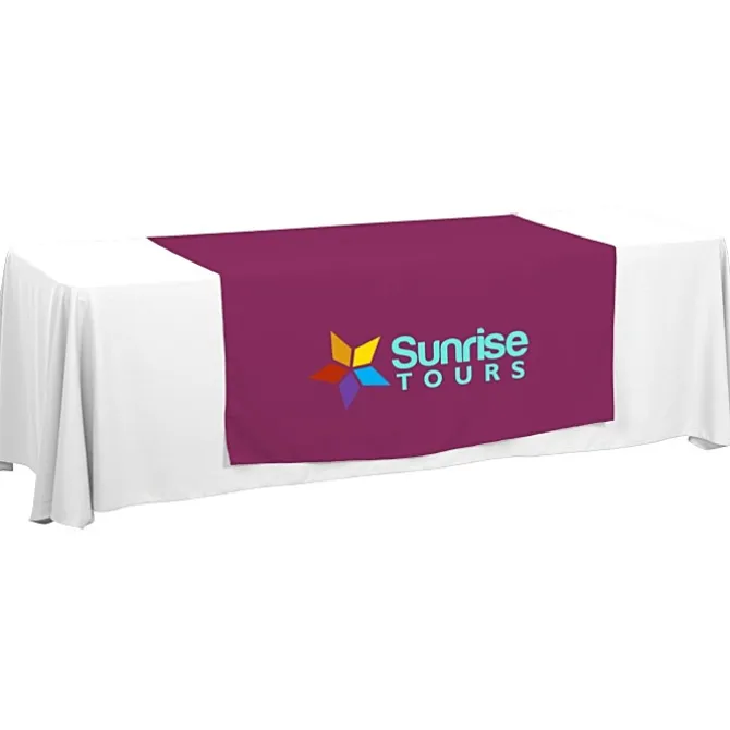 Serged 8-foot Closed-Back Table Throw and Runner Kit
