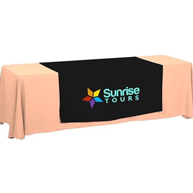 Serged 8-foot Closed-Back Table Throw and Runner Kit