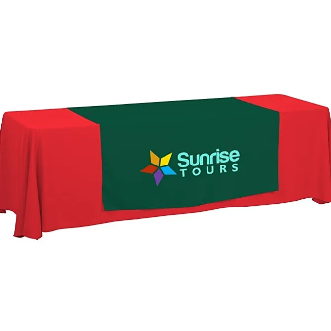 Serged 8-foot Closed-Back Table Throw and Runner Kit