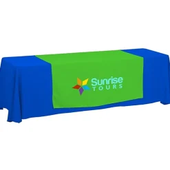 Serged 8-foot Closed-Back Table Throw and Runner Kit