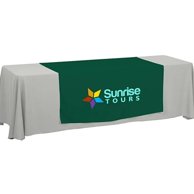 Serged 8-foot Closed-Back Table Throw and Runner Kit