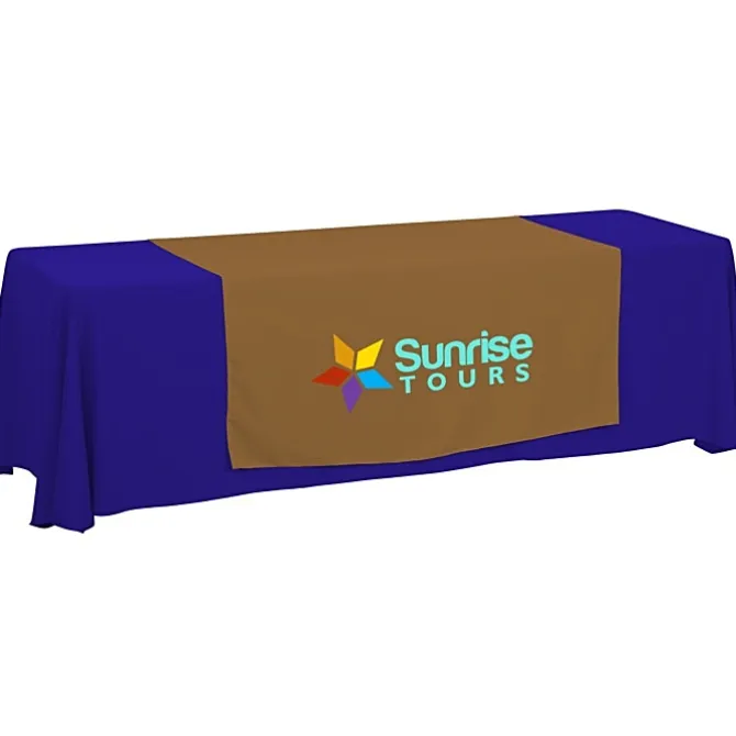 Serged 8-foot Closed-Back Table Throw and Runner Kit