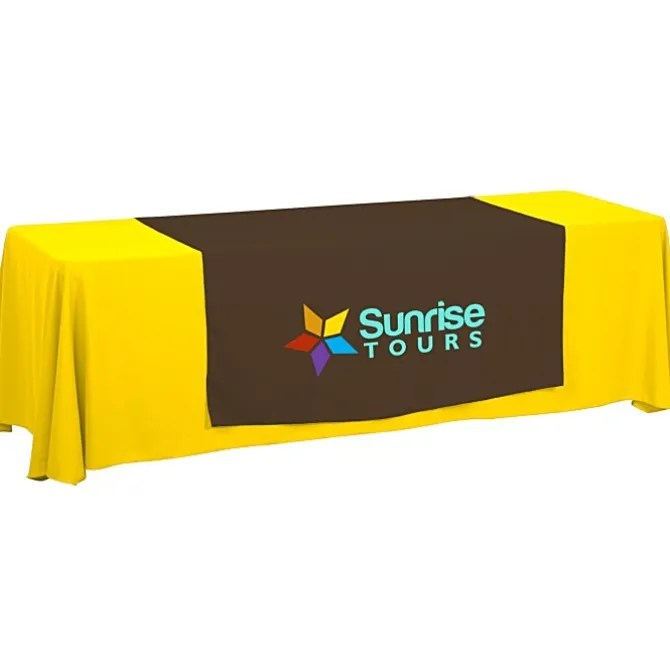 Serged 8-foot Closed-Back Table Throw and Runner Kit