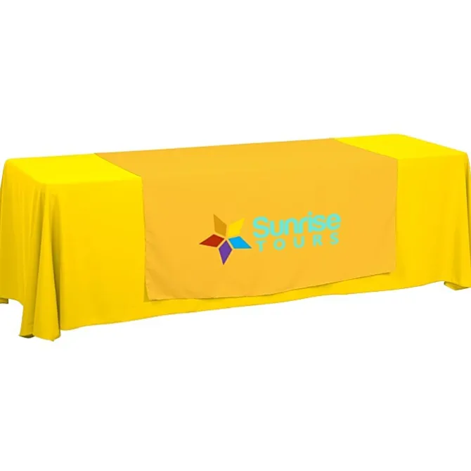 Serged 8-foot Closed-Back Table Throw and Runner Kit
